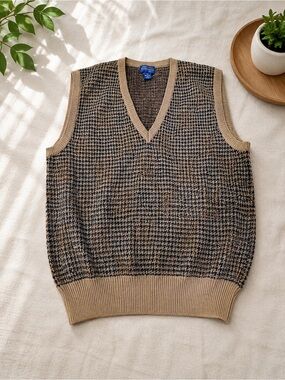 Vintage 90s‎ Cambridge Classics Grandpa Cardigan Sweater Men's L Made in Italy.